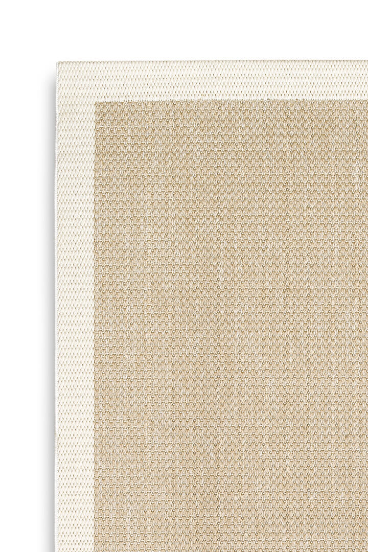 Agra Beyaz Çerçeveli Bej Sisal Dokuma Kolay Temizlenebilen Mutfak Salon Koridor ve Balkon Halısı Ar04 - 3