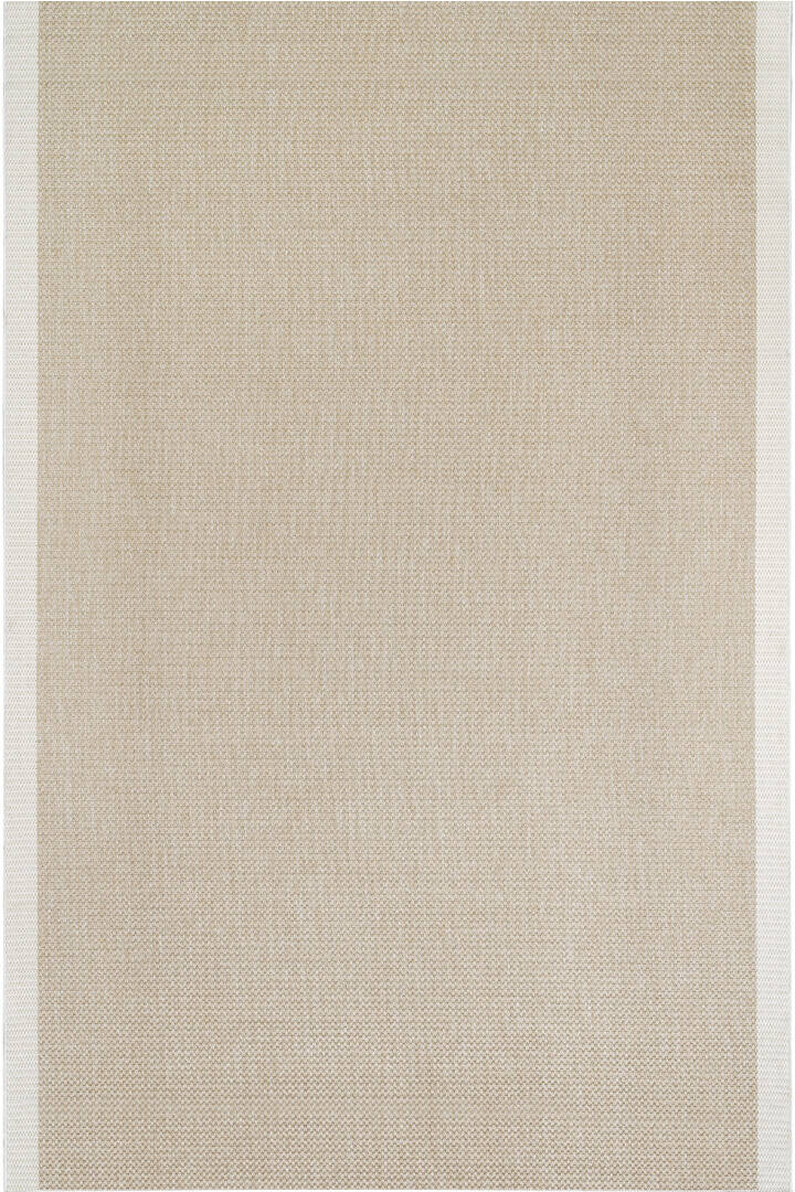 Agra Özel Ölçü Kesme Beyaz Bordürlü Bej Sisal Dokuma Kolay Temizlenebilen Yolluk Halı Ar04 - 2