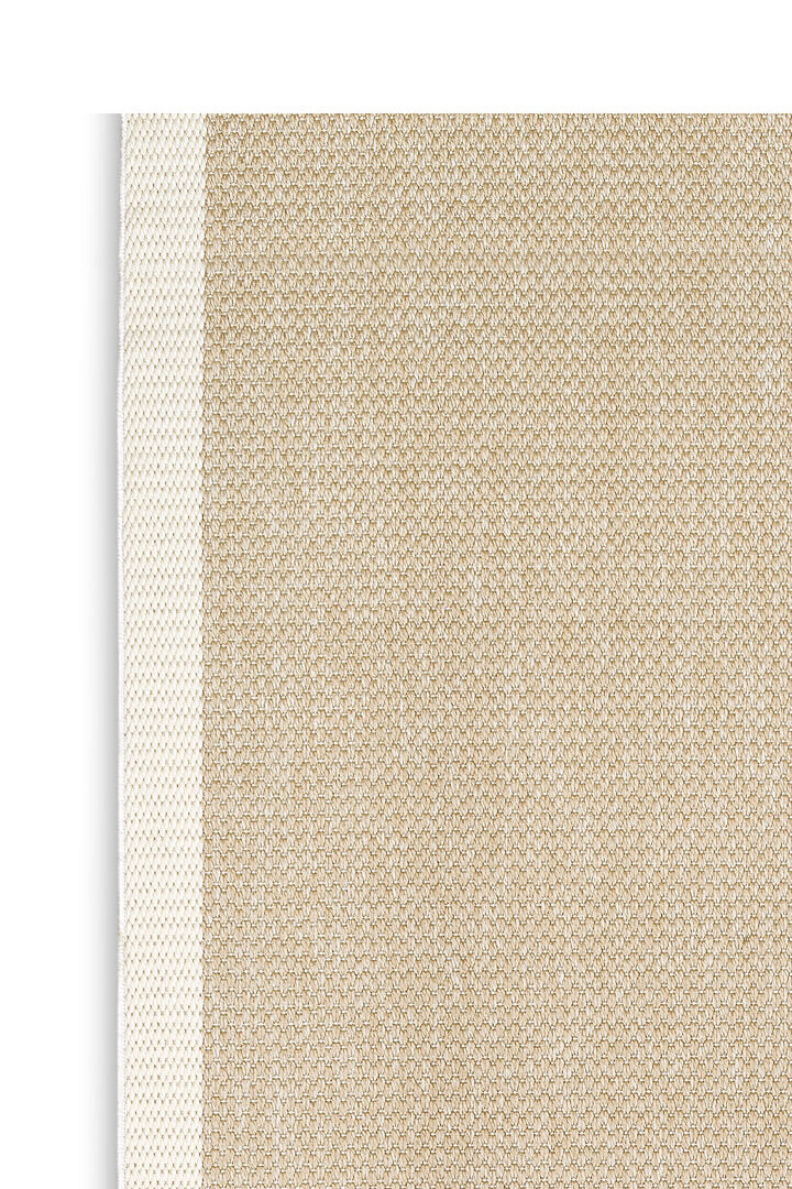 Agra Özel Ölçü Kesme Beyaz Bordürlü Bej Sisal Dokuma Kolay Temizlenebilen Yolluk Halı Ar04 - 4