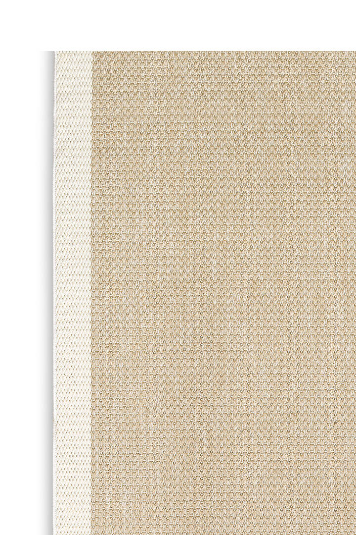 Agra Özel Ölçü Kesme Beyaz Bordürlü Bej Sisal Dokuma Kolay Temizlenebilen Yolluk Halı Ar04 - 4