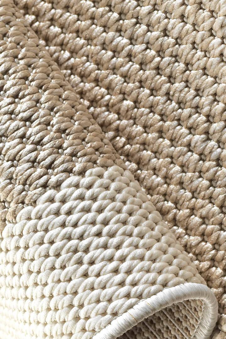 Agra Özel Ölçü Kesme Beyaz Bordürlü Bej Sisal Dokuma Kolay Temizlenen Yolluk Halı Ar04 - 7
