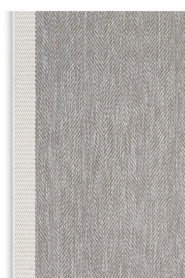 Agra Özel Ölçü Kesme Beyaz Bordürlü Gri Sisal Dokuma Kolay Temizlenebilen Yolluk Halı Ar03 - 4