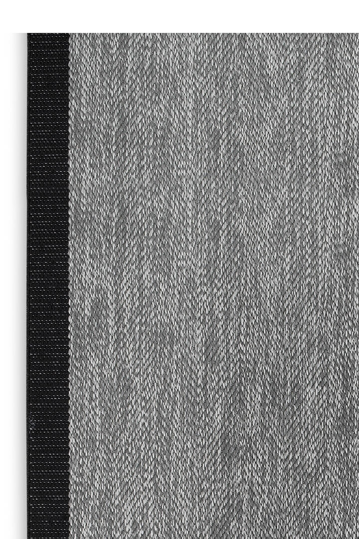 Agra Özel Ölçü Kesme Siyah Bordürlü Gri Sisal Dokuma Kolay Temizlenebilen Yolluk Halı Ar01					 - 4
