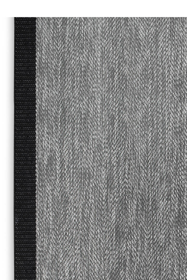 Agra Özel Ölçü Kesme Siyah Bordürlü Gri Sisal Dokuma Kolay Temizlenebilen Yolluk Halı Ar01					 - 4