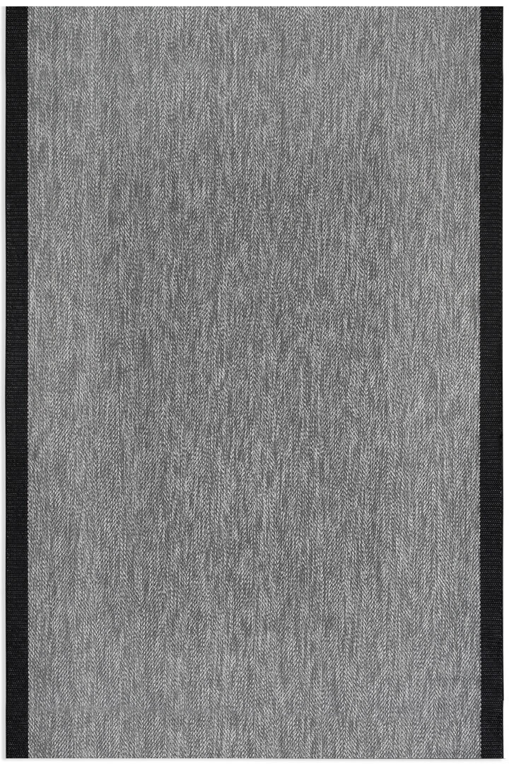 Agra Özel Ölçü Kesme Siyah Bordürlü Gri Sisal Dokuma Kolay Temizlenebilen Yolluk Halı Ar01					 - Frenda (1)