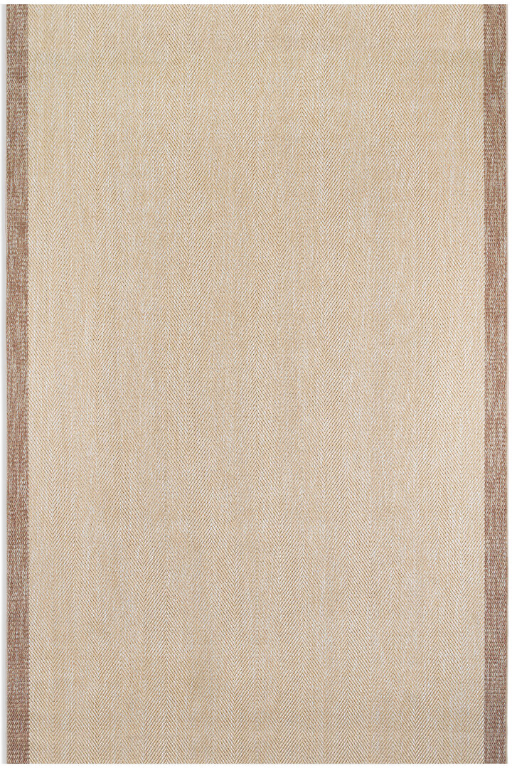 Agra Özel Ölçü Kesme Vizon Bordürlü Bej Sisal Dokuma Kolay Temizlenebilen Yolluk Halı Ar02 - Frenda (1)