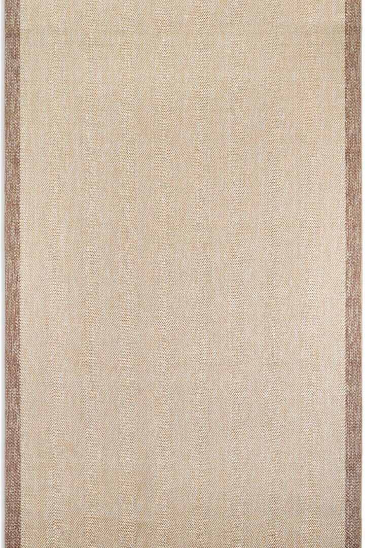 Agra Özel Ölçü Kesme Vizon Bordürlü Bej Sisal Dokuma Kolay Temizlenen Yolluk Halı Ar02 - 3