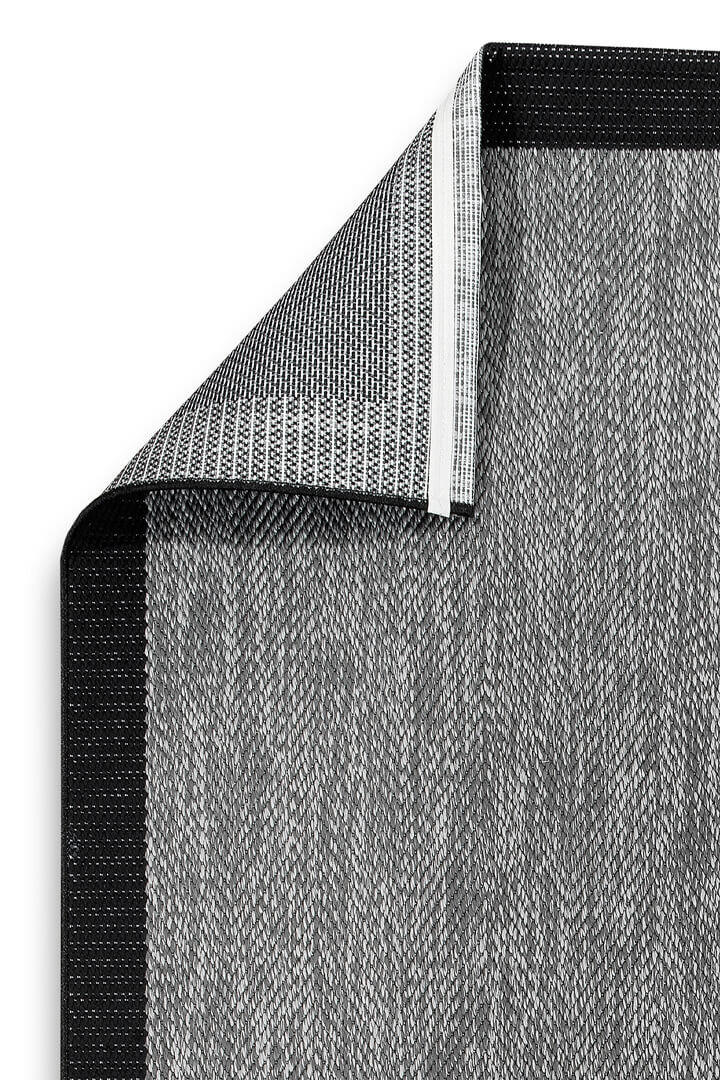 Agra Siyah Çerçeveli Gri Sisal Dokuma Kolay Temizlenebilen Mutfak Salon Koridor ve Balkon Halısı Ar01 - 4