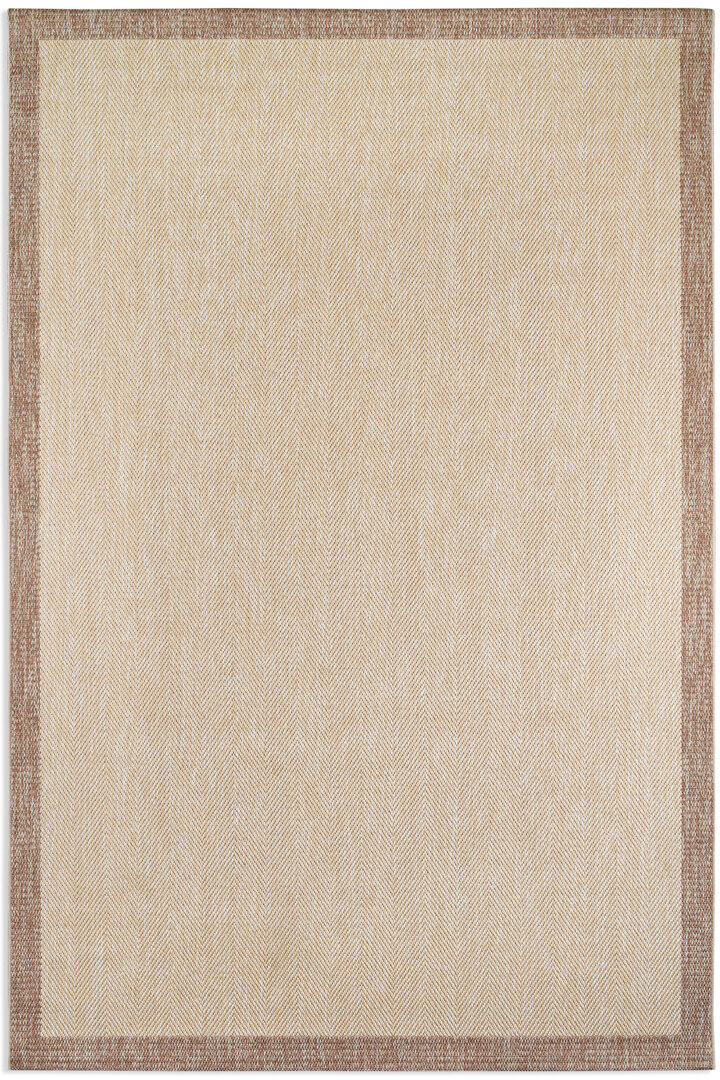 Agra Vizon Çerçeveli Bej Sisal Dokuma Kolay Temizlenebilen Mutfak Salon Koridor ve Balkon Halısı Ar02 - Frenda (1)