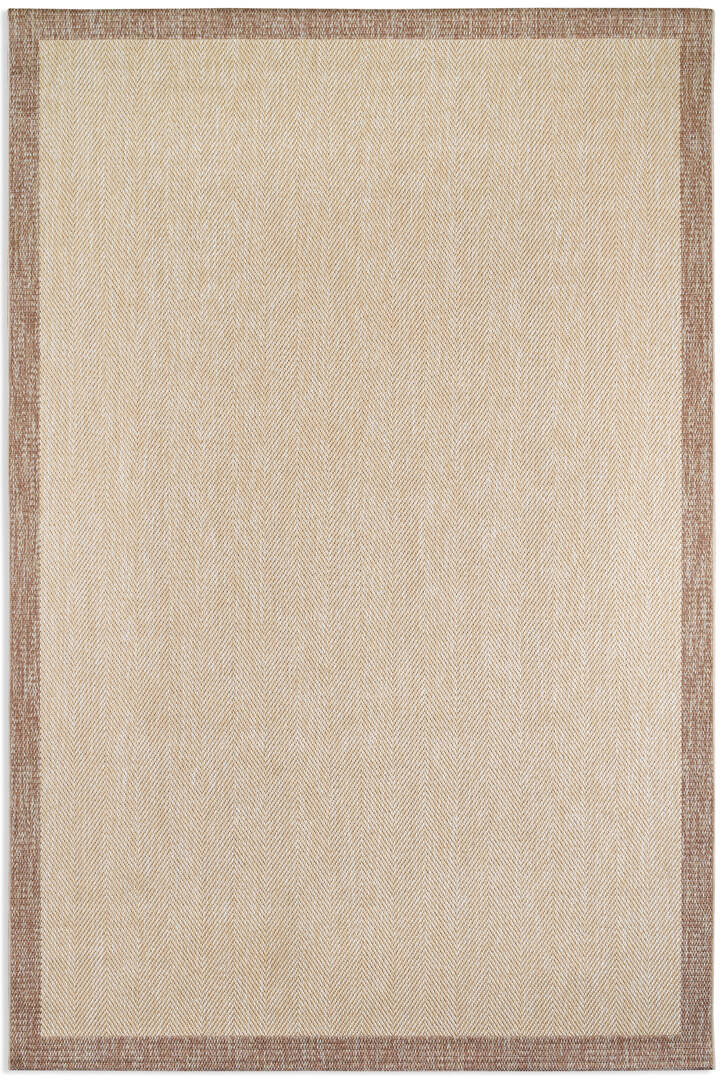 Agra Vizon Çerçeveli Bej Sisal Dokuma Kolay Temizlenen Mutfak Salon Koridor ve Balkon Halısı Ar02 - 2