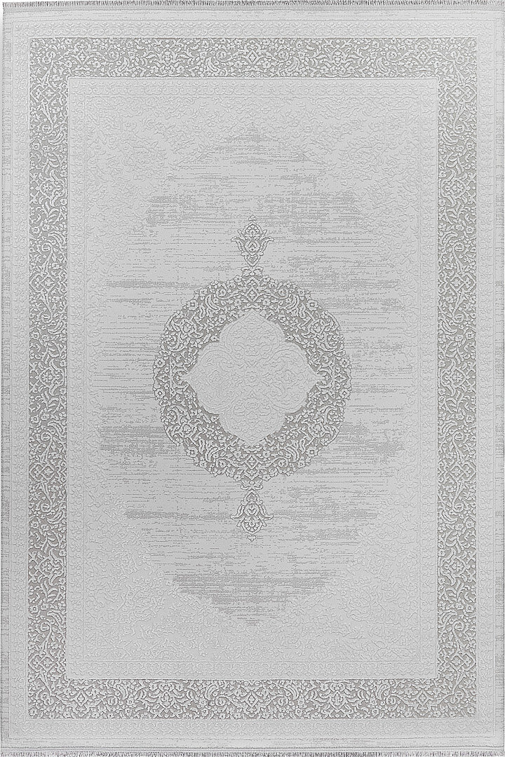 Alya Klasik Oryantal Tasarım Göbekli Halı Al02 Krem - Frenda