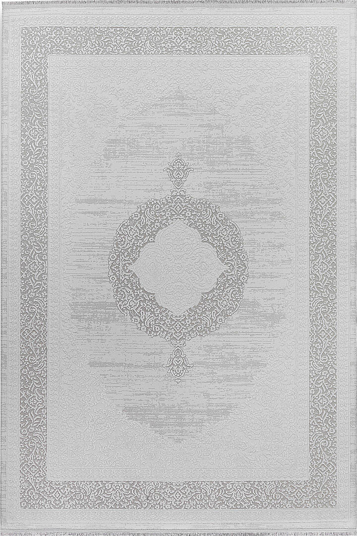 Alya Klasik Oryantal Tasarım Göbekli Halı Al02 Krem - 1