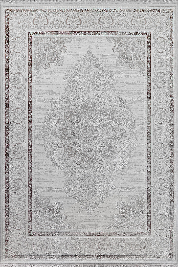 Alya Klasik Oryantal Tasarım Göbekli Halı Al03 Kahve - Frenda