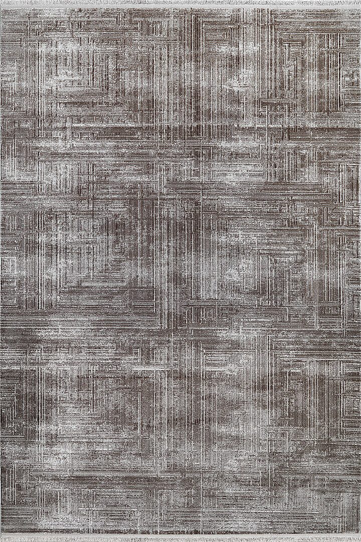 Alya Modern İtalyan Tasarım Makine Halısı Al01 Kahve 