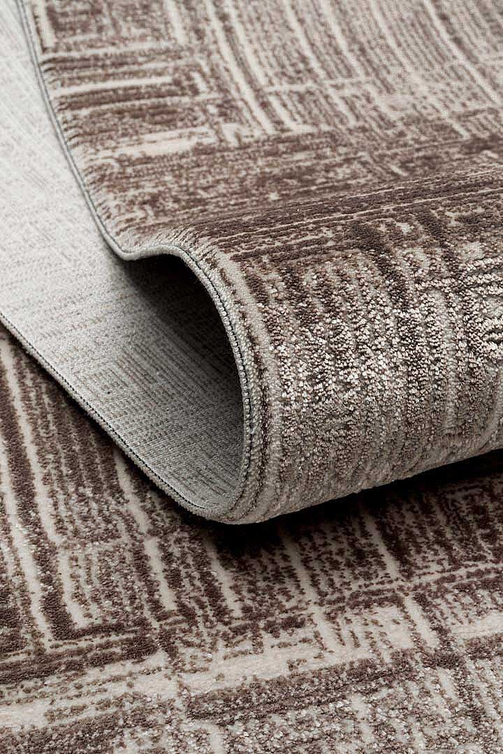 Alya Modern İtalyan Tasarım Makine Halısı Al01 Kahve - 4