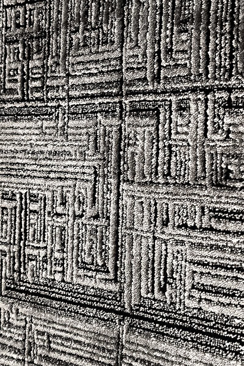 Alya Modern İtalyan Tasarım Makine Halısı Al01 Siyah - Frenda (1)