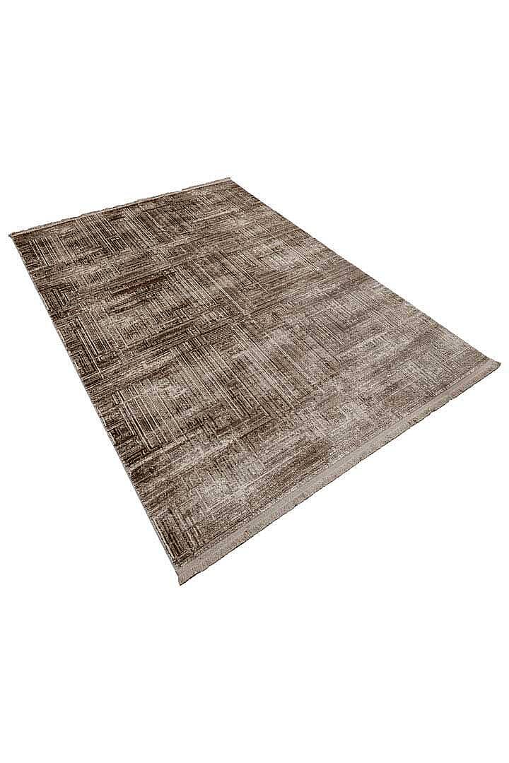 Alya Modern İtalyan Tasarım Makine Yolluk Kesme Halı Al01 Kahve - 3