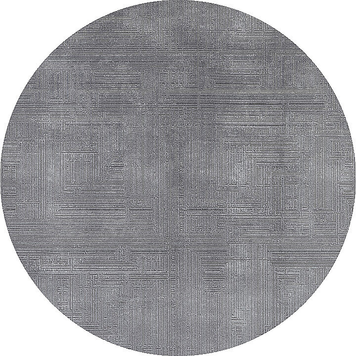 Alya Modern İtalyan Tasarım Makine Yuvarlak Halı Al01 Gri 