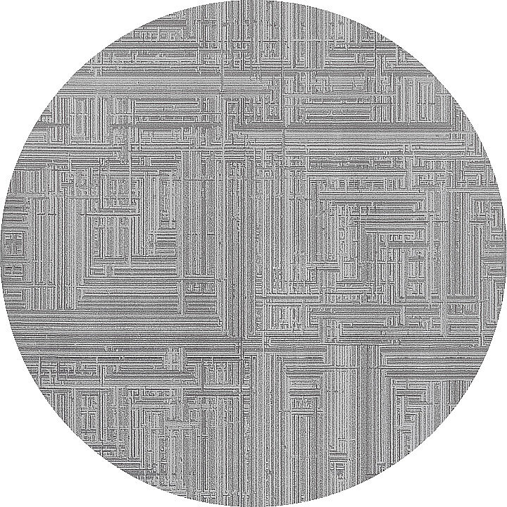 Alya Modern İtalyan Tasarım Makine Yuvarlak Halı Al01 Kemik 