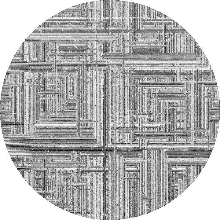 Alya Modern İtalyan Tasarım Makine Yuvarlak Halı Al01 Kemik - 1