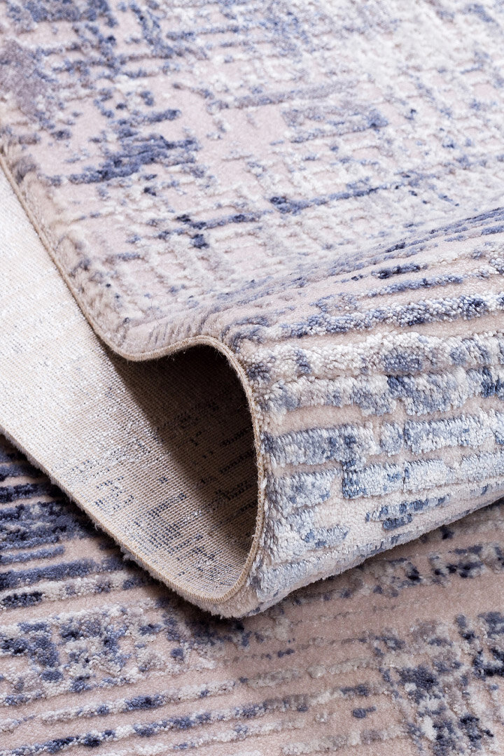 Alya Modern Tasarım Makine Halısı 20440 Mavi - 3