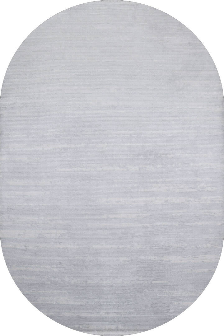 Alya Modern Tasarım Makine Oval Halı 20434 Gri - 1