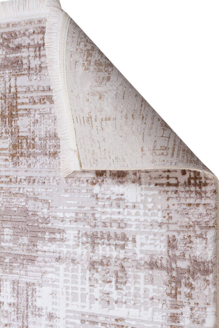 Alya Modern Tasarım Makine Oval Halı 20440 Bej - 4