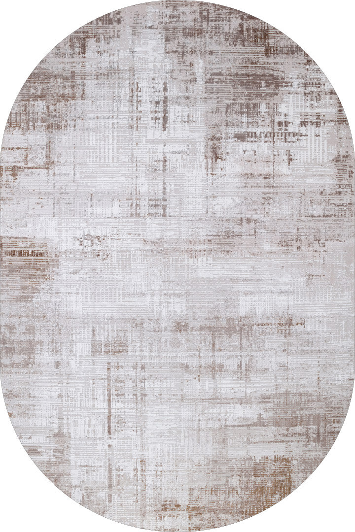 Alya Modern Tasarım Makine Oval Halı 20440 Bej 