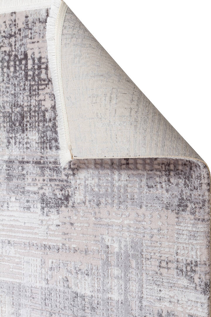 Alya Modern Tasarım Makine Oval Halı 20440 Gri - 4