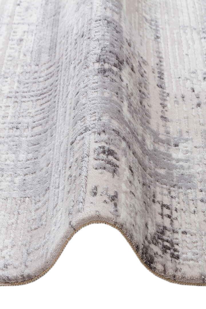 Alya Modern Tasarım Makine Oval Halı 20440 Gri - 3