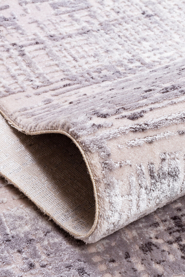 Alya Modern Tasarım Makine Oval Halı 20440 Gri - 2