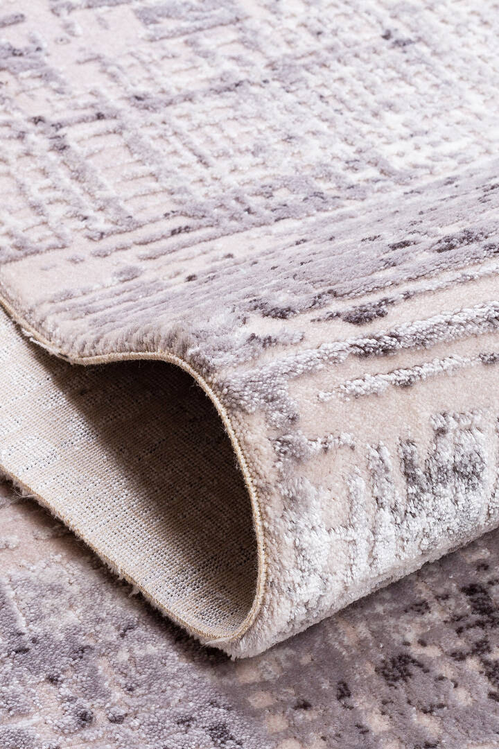 Alya Modern Tasarım Makine Oval Halı 20440 Gri - 2