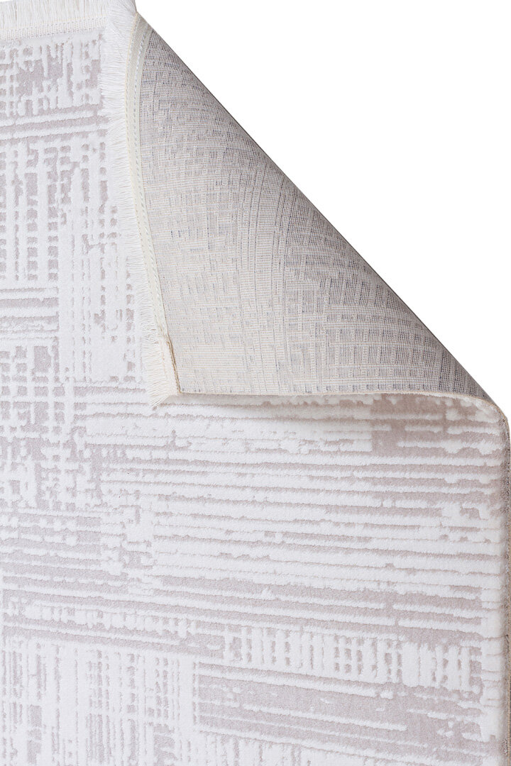 Alya Modern Tasarım Makine Oval Halı 20440 Kemik - 4