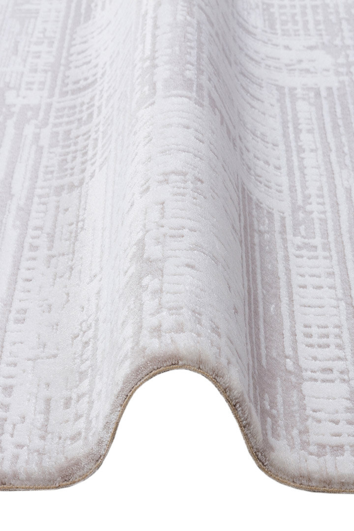 Alya Modern Tasarım Makine Oval Halı 20440 Kemik - 3