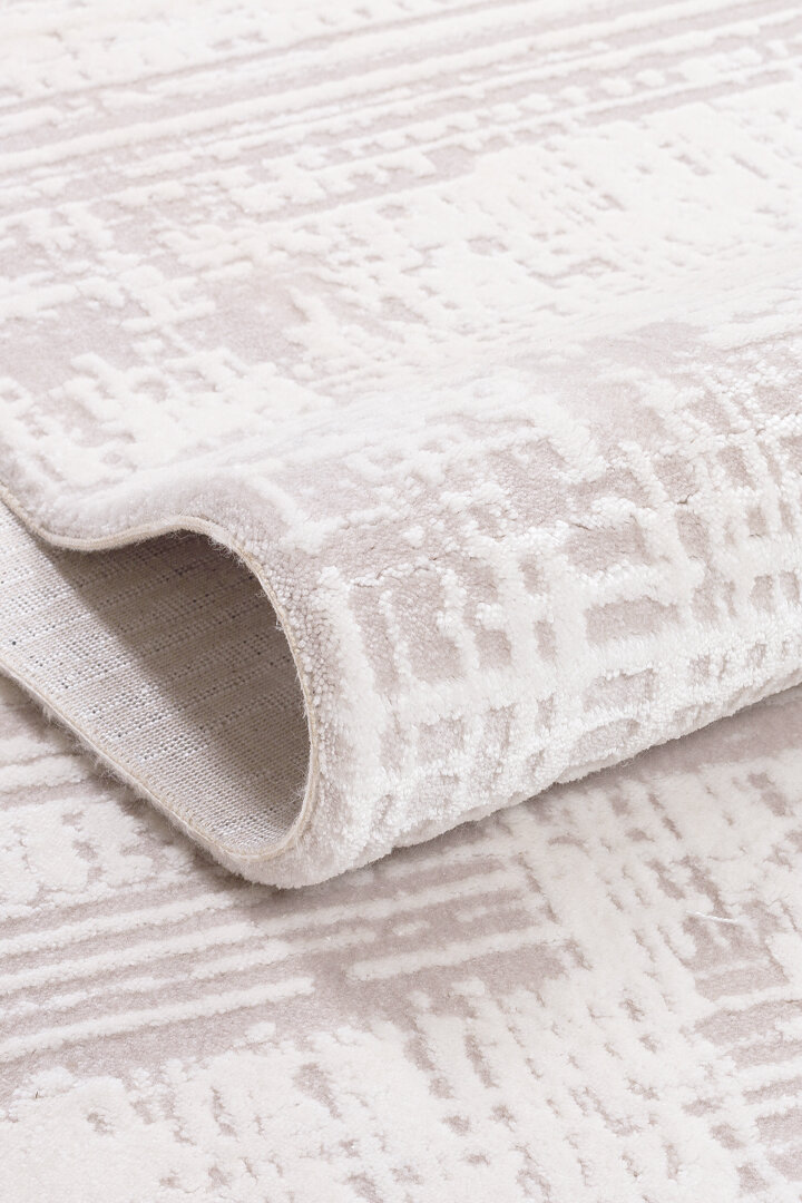 Alya Modern Tasarım Makine Oval Halı 20440 Kemik - 2