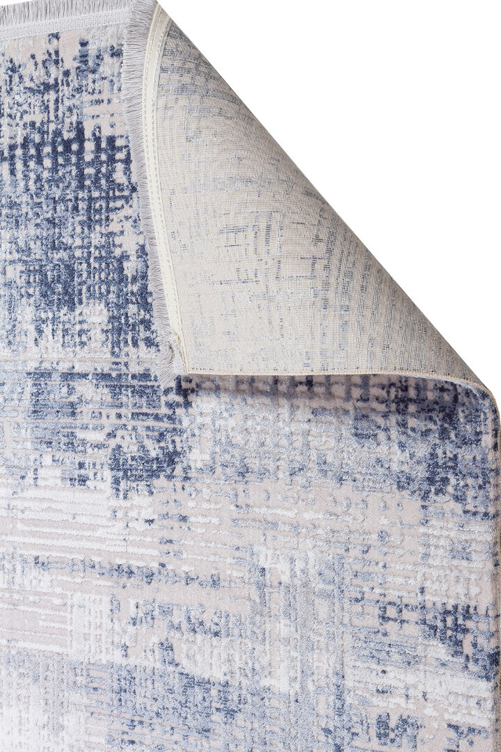 Alya Modern Tasarım Makine Oval Halı 20440 Mavi - 4