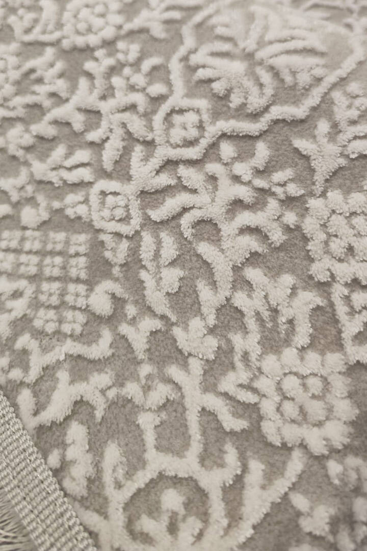 Alya Modern Tasarım Makine Oval Halı 29459 Kemik - 3