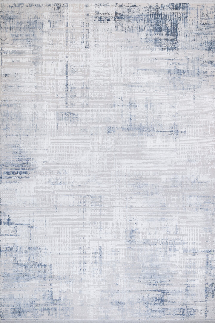 Alya Modern Tasarım Makine Yolluk Kesme Halı 20440 Mavi - Frenda (1)