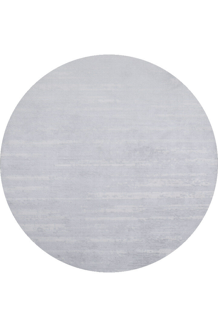 Alya Modern Tasarım Makine Yuvarlak Halı 20434 Gri 