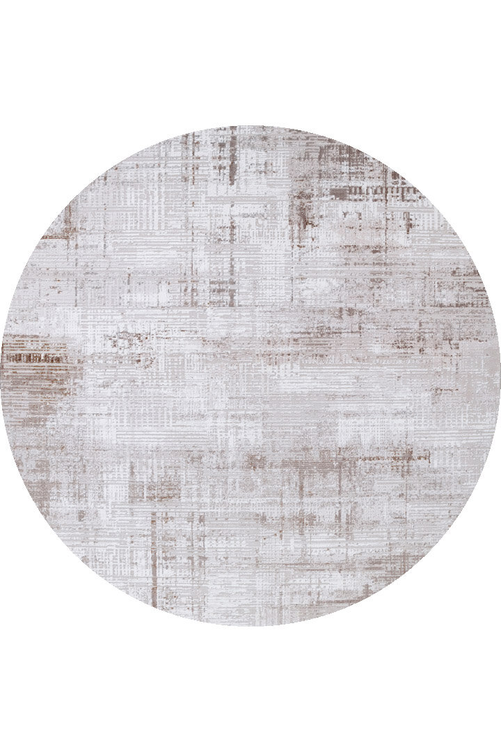 Alya Modern Tasarım Makine Yuvarlak Halı 20440 Bej 