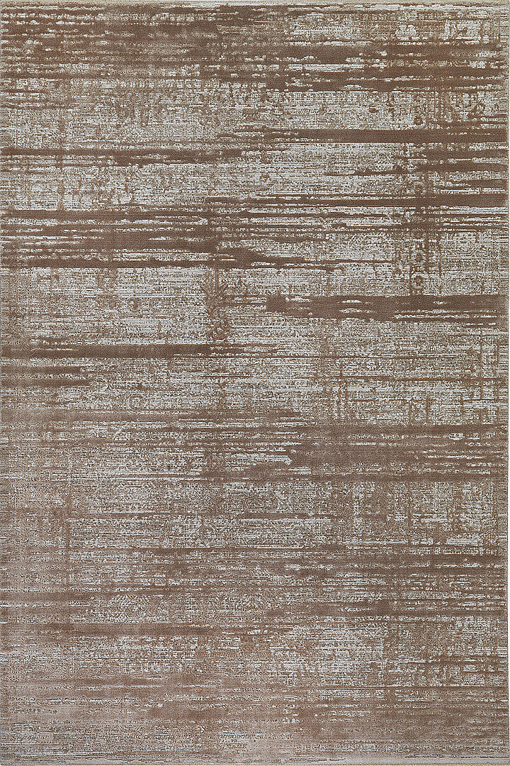 Antik Hermes Eskitme İskandinav Vintage Lüks Viskon Halı Hm01 Kahve - Frenda