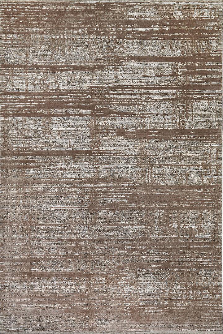 Antik Hermes Eskitme İskandinav Vintage Lüks Viskon Halı Hm01 Kahve - 1