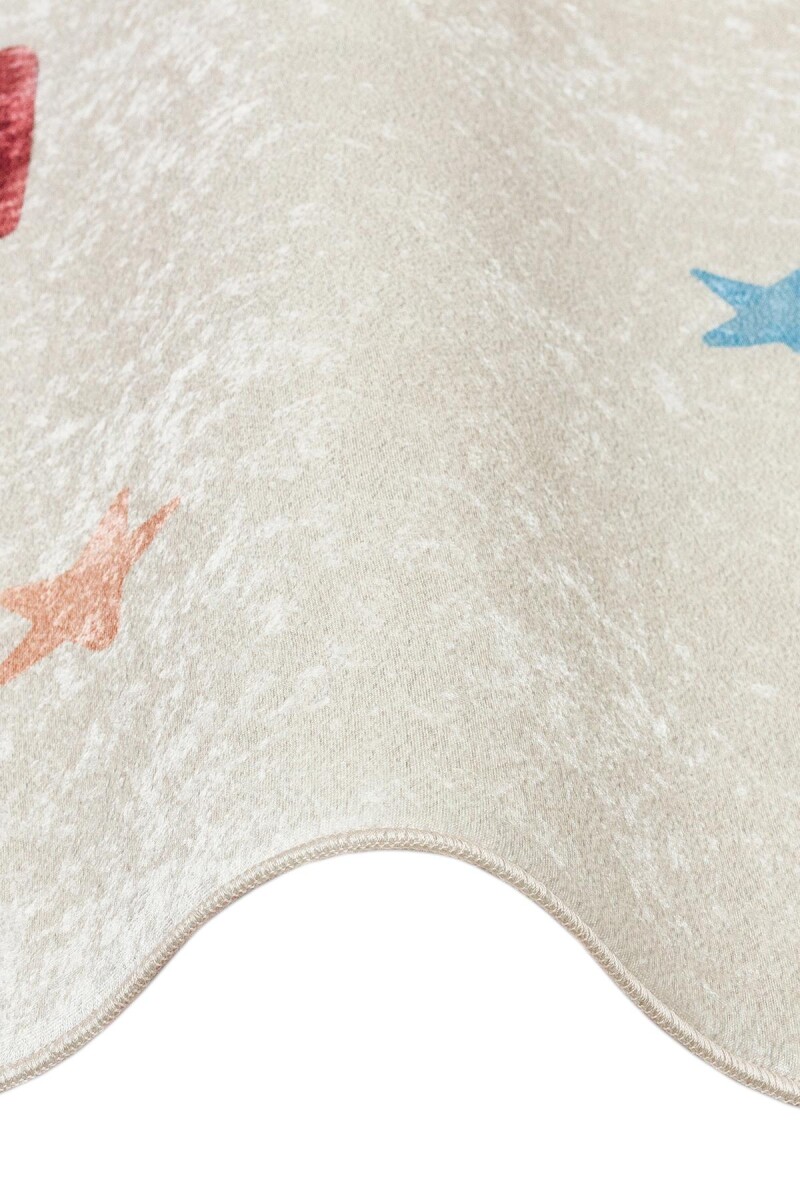 Araba Desenli Kaymaz Deri Taban Yıkanabilir Çocuk Halısı - 4