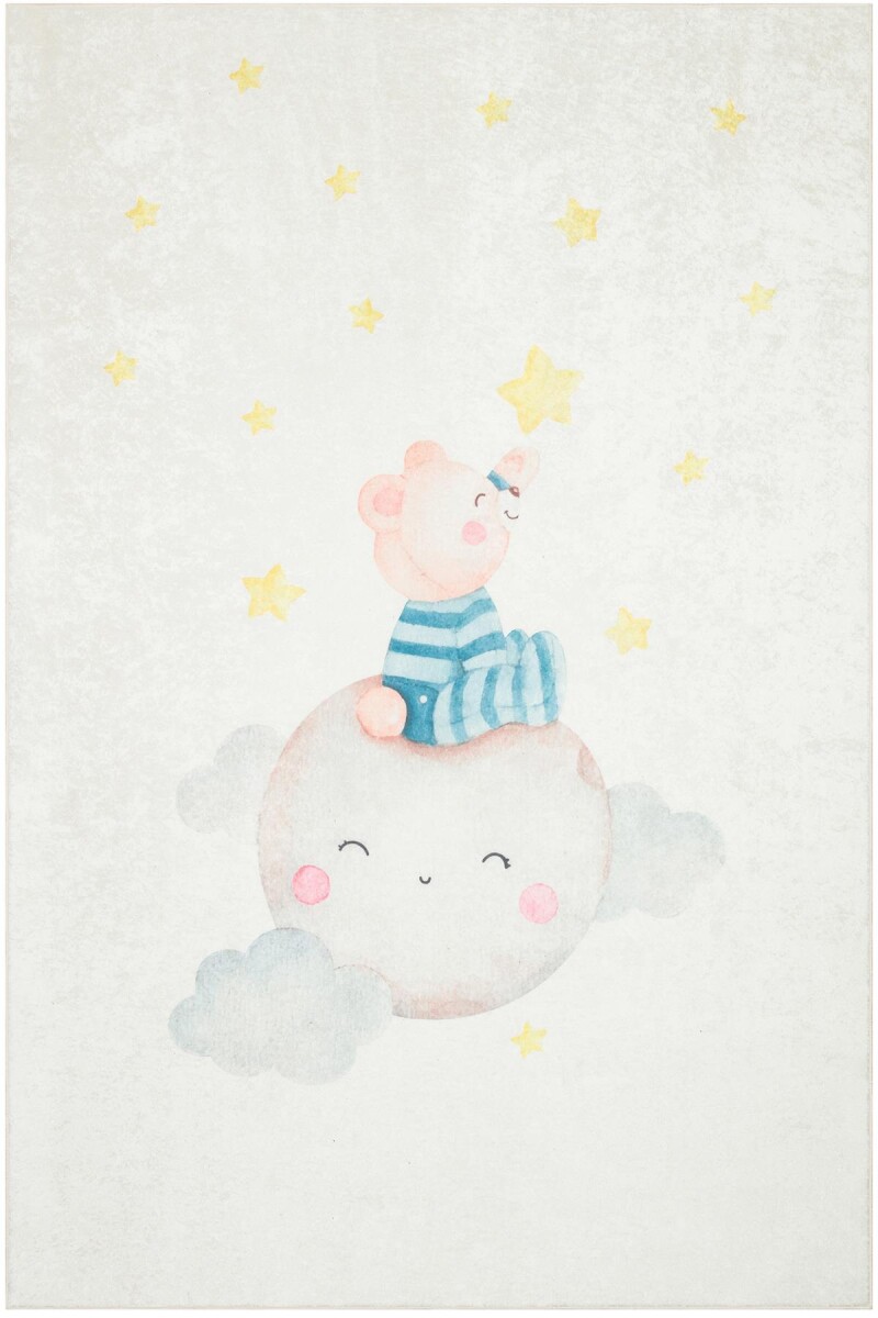 Ayı Desenli Kaymaz Taban Yıkanabilir Çocuk ve Bebek Halısı - Frenda