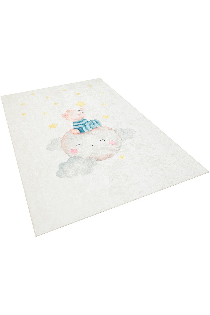 Ayı Desenli Kaymaz Taban Yıkanabilir Çocuk ve Bebek Halısı - Frenda (1)