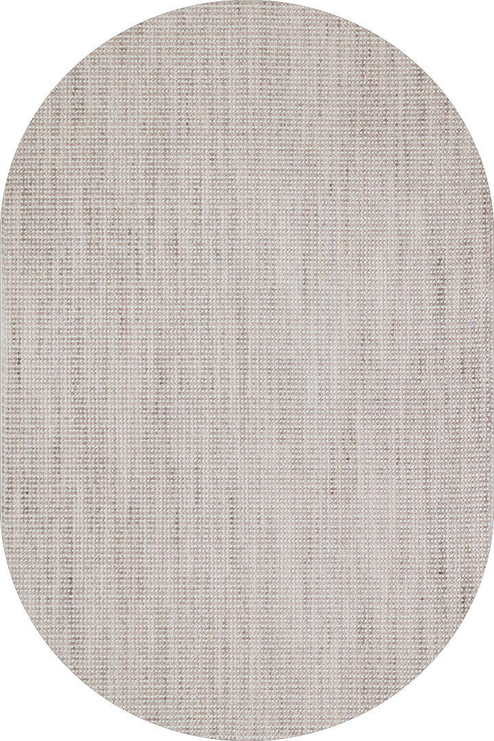 Bengal Puf Kabartmalı Yumuşak Oval Halı Bn02 Gri - 1