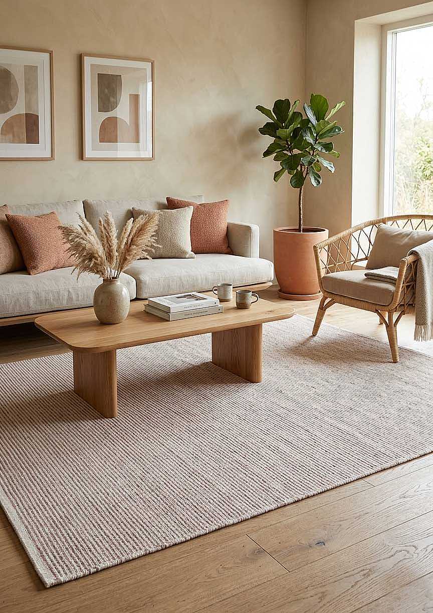 Bohem Şönil Pamuklu Jaipur Örgülü Kilim Dokuma Halı Jp02 Kırmızı