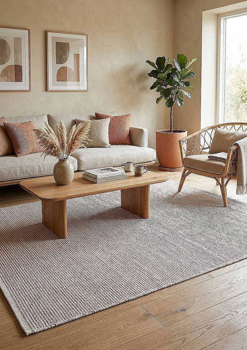 Bohem Şönil Pamuklu Jaipur Örgülü Kilim Dokuma Halı Jp02 Kırmızı - 1