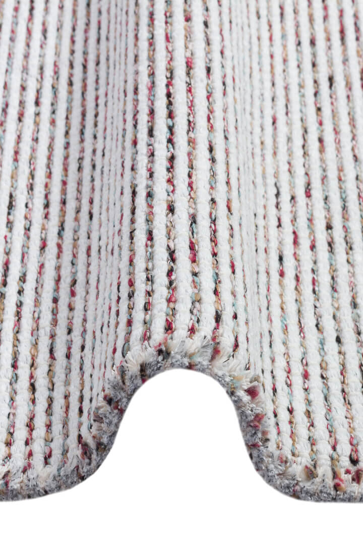 Bohem Şönil Pamuklu Jaipur Örgülü Kilim Dokuma Oval Halı Jp02 Kırmızı - Frenda (1)