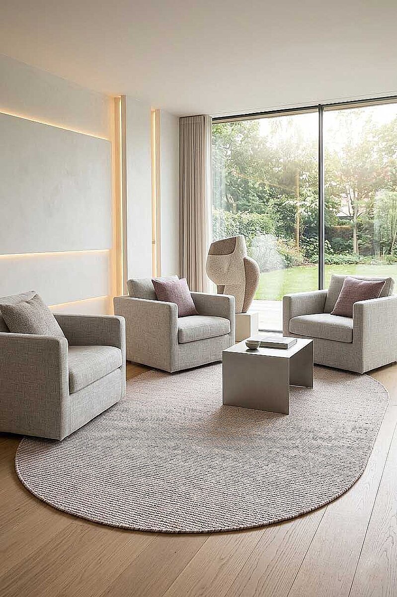 Bohem Şönil Pamuklu Jaipur Örgülü Kilim Dokuma Oval Halı Jp02 Kırmızı - Frenda